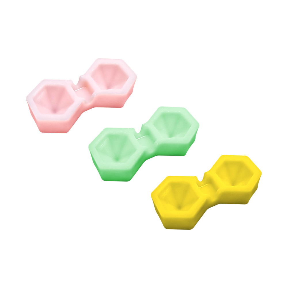 雙格開花膠水杯